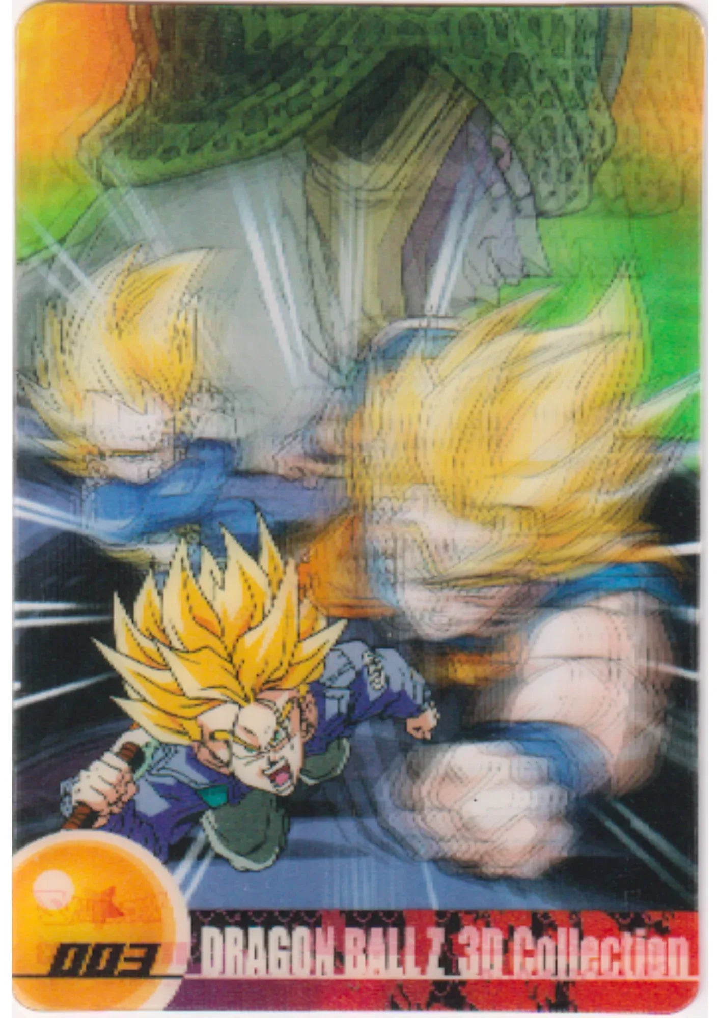 Goku & Trunks & Vegeta 003 | Dragon Ball Wafer Cards 3D Collection - ChitoroShop