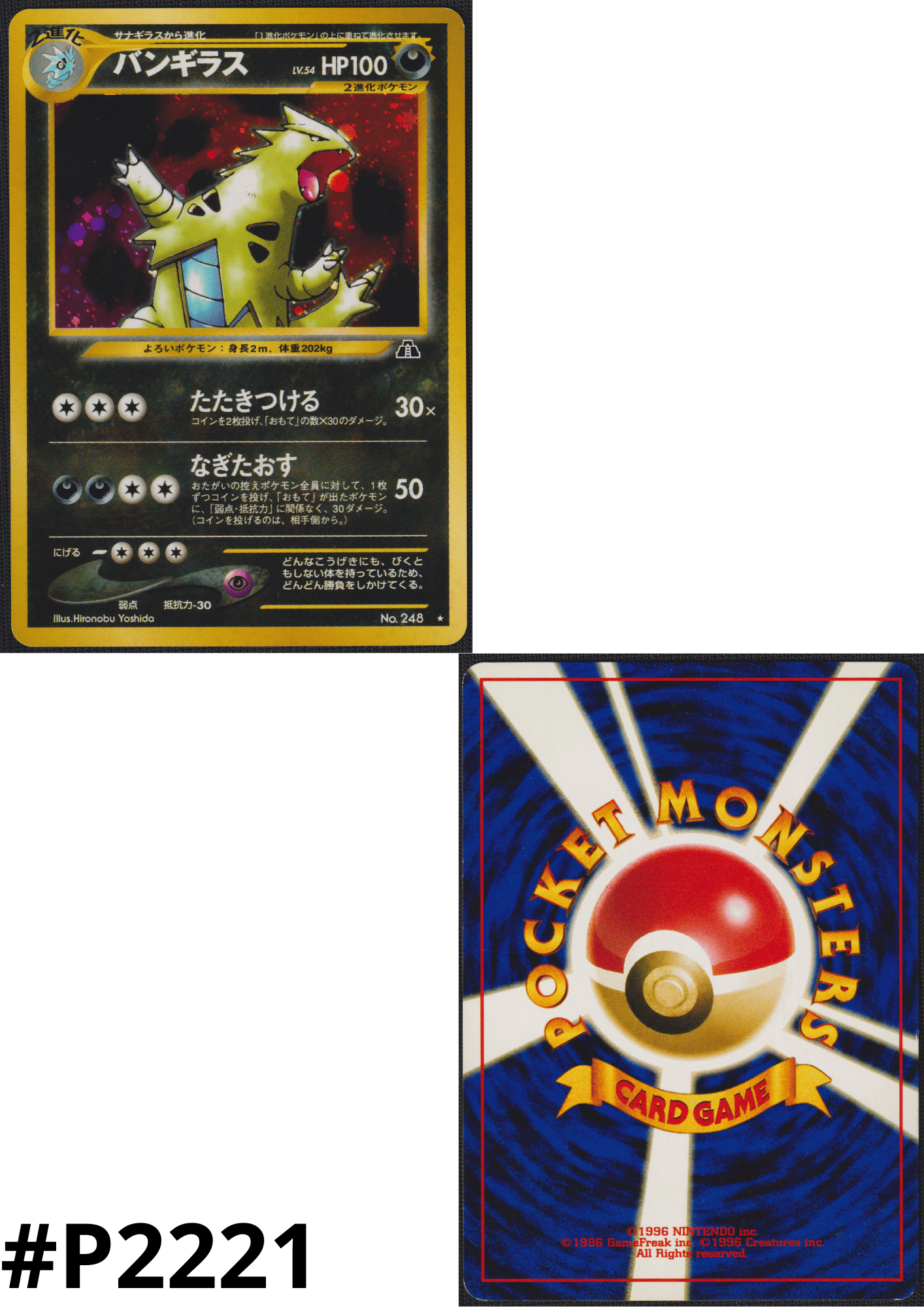 Tyranitar No.248 | Neo Discovery