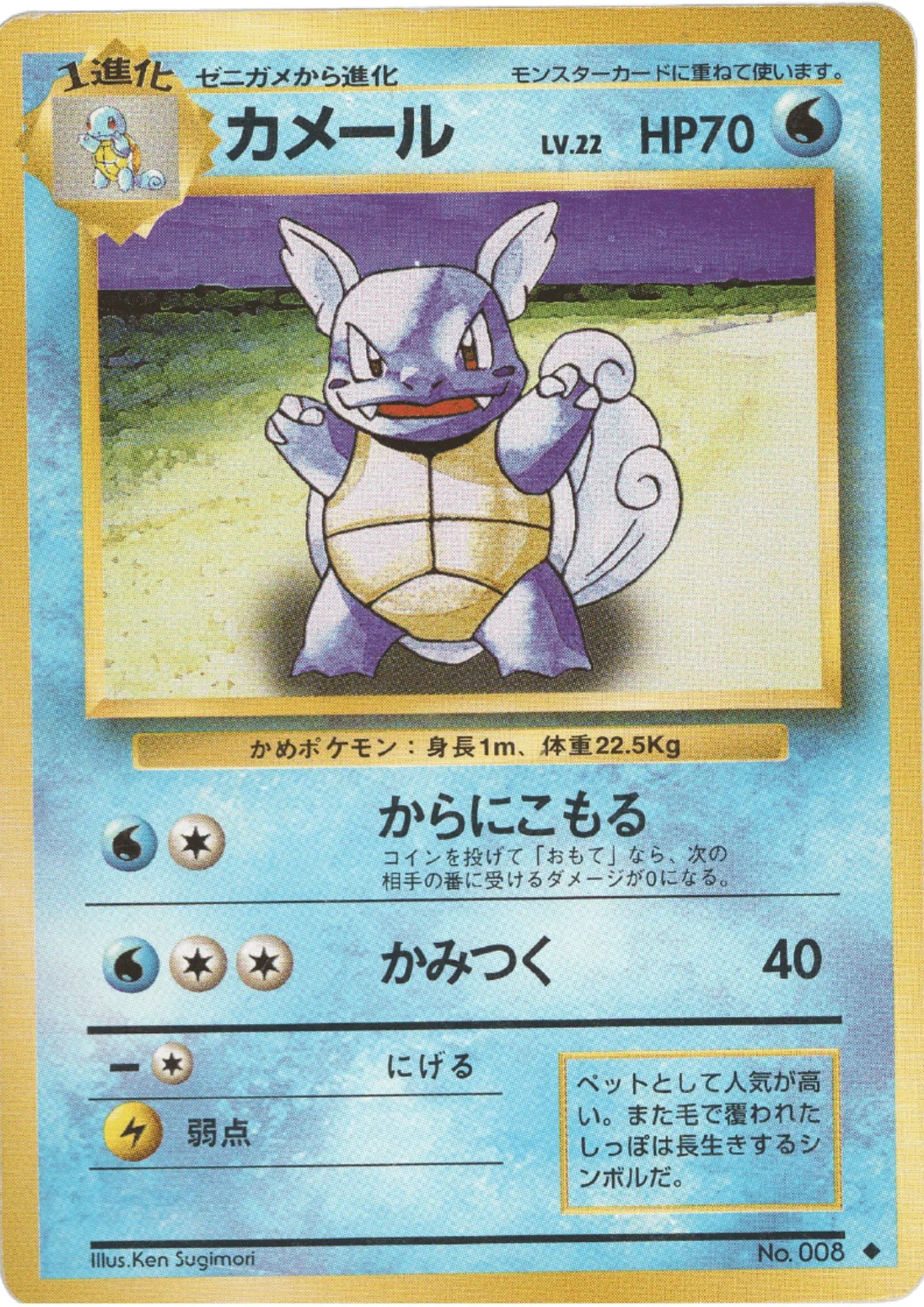 Wartortle No.008 | Base set - ChitoroShop