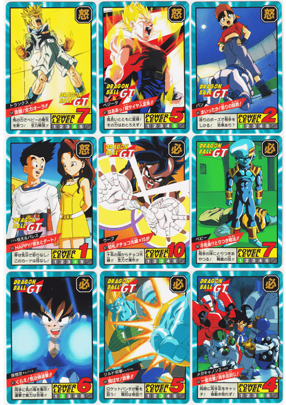 Dragon Ball GT Carddass super battle premium set vol.5 - 40 cartes