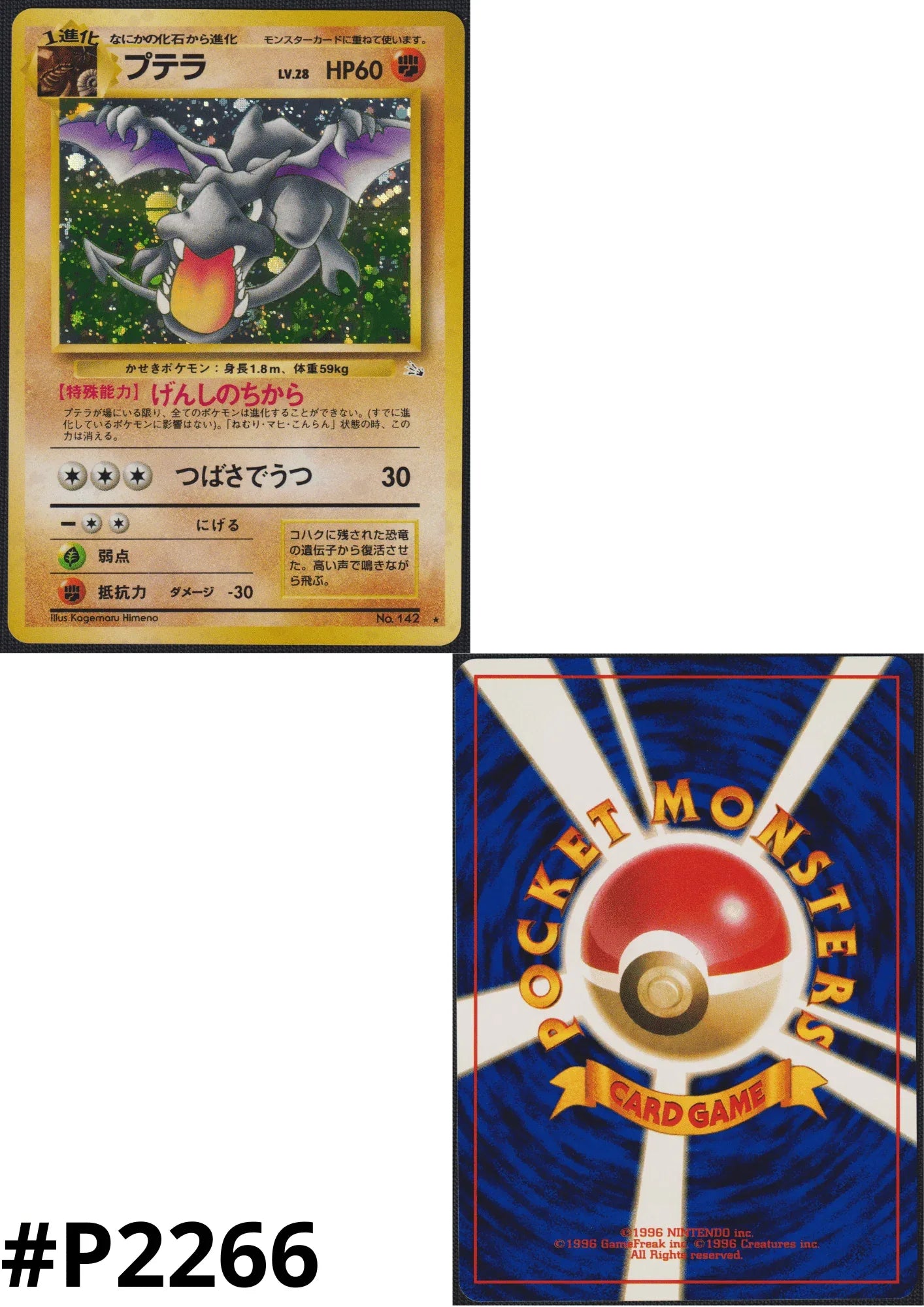 Aerodactyl No.142 | Fossil ChitoroShop Aerodactyl No.142 | Fossil ChitoroShop