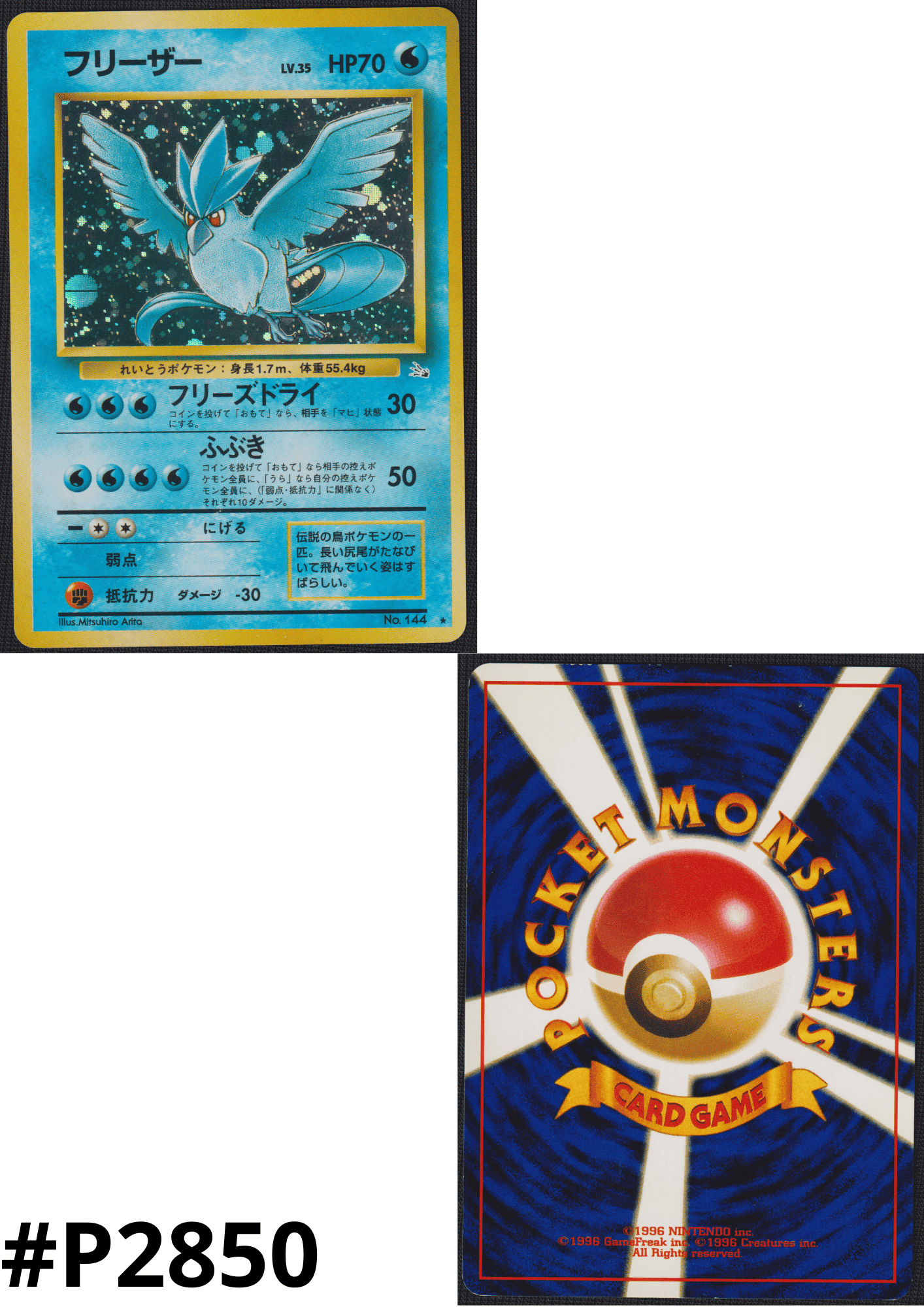 Articuno No.144 | Fossil ChitoroShop