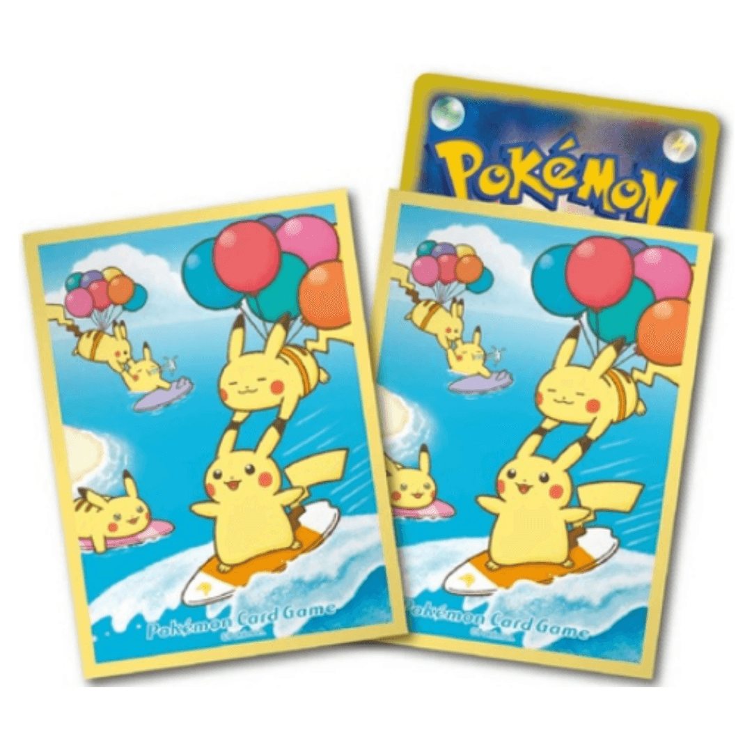 Pokémon card sleeves | Surfing Pikachu & Frying Pikachu ChitoroShop