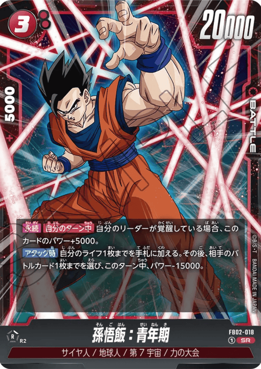 Son Gohan FB02-018 SR | BLAZING AURA