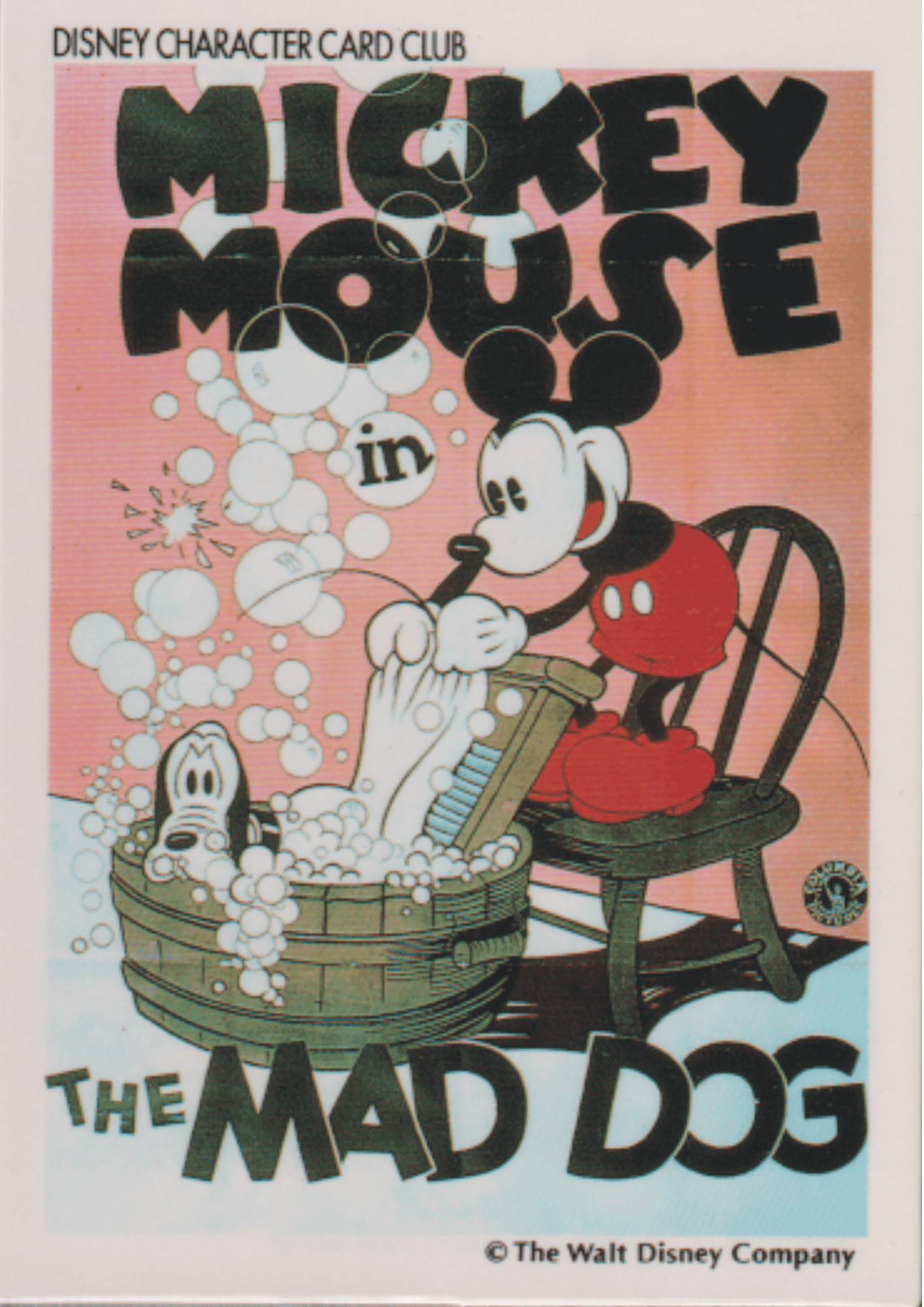 Disney Character Card Club Amada  - Mickey Mouse in The Mad Dog