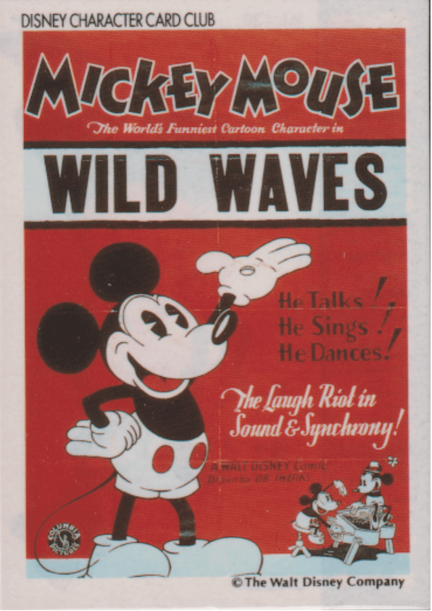 Disney Character Card Club Amada  - Mickey Mouse in Wild Waves