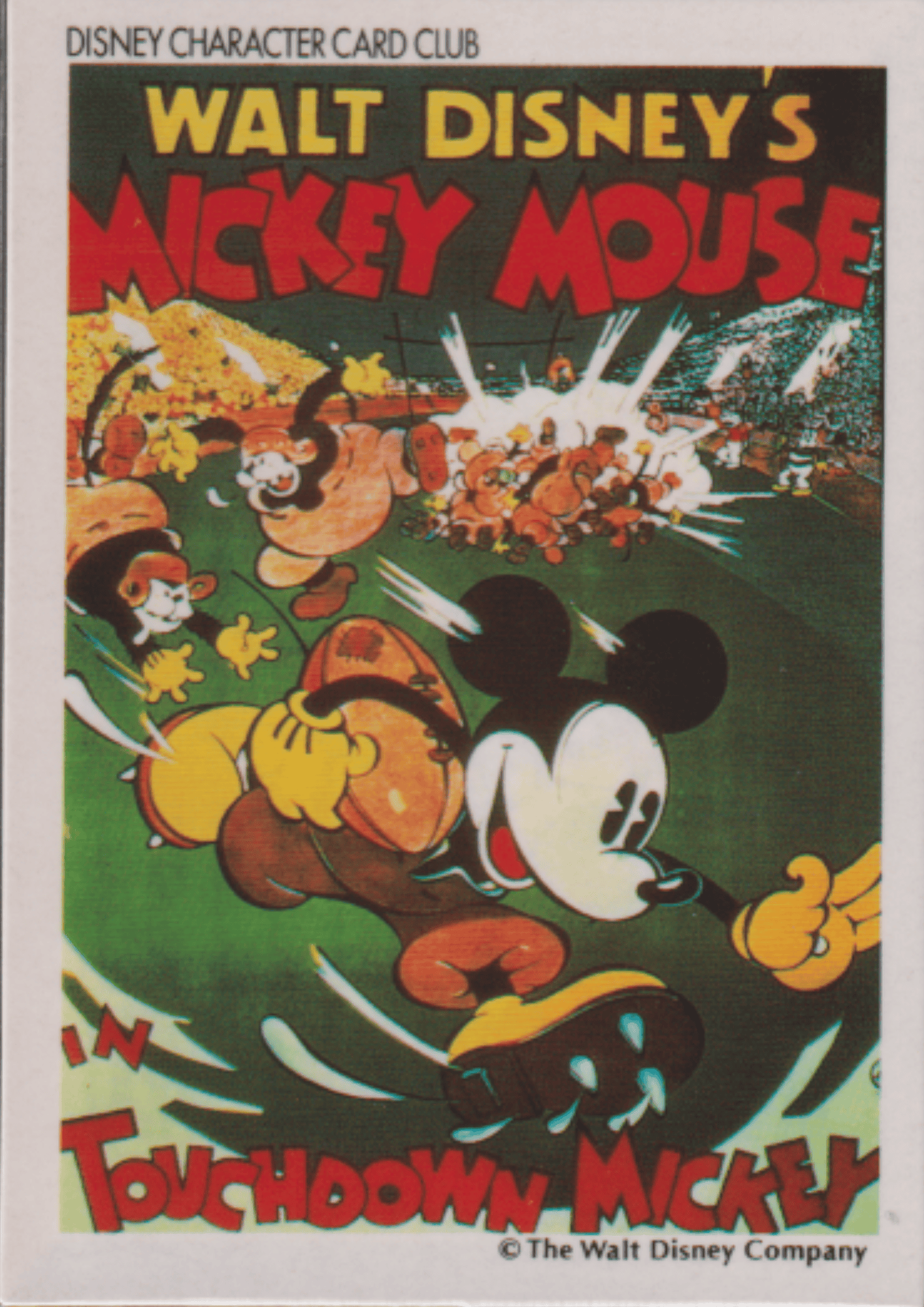 Disney Character Card Club Amada  - Mickey Mouse in Touchdown Mickey