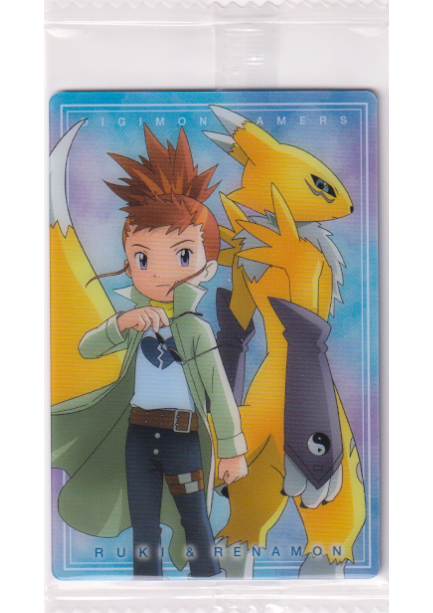 Ruki & Renamon No.14 | Digimon Bandai Wafer Card