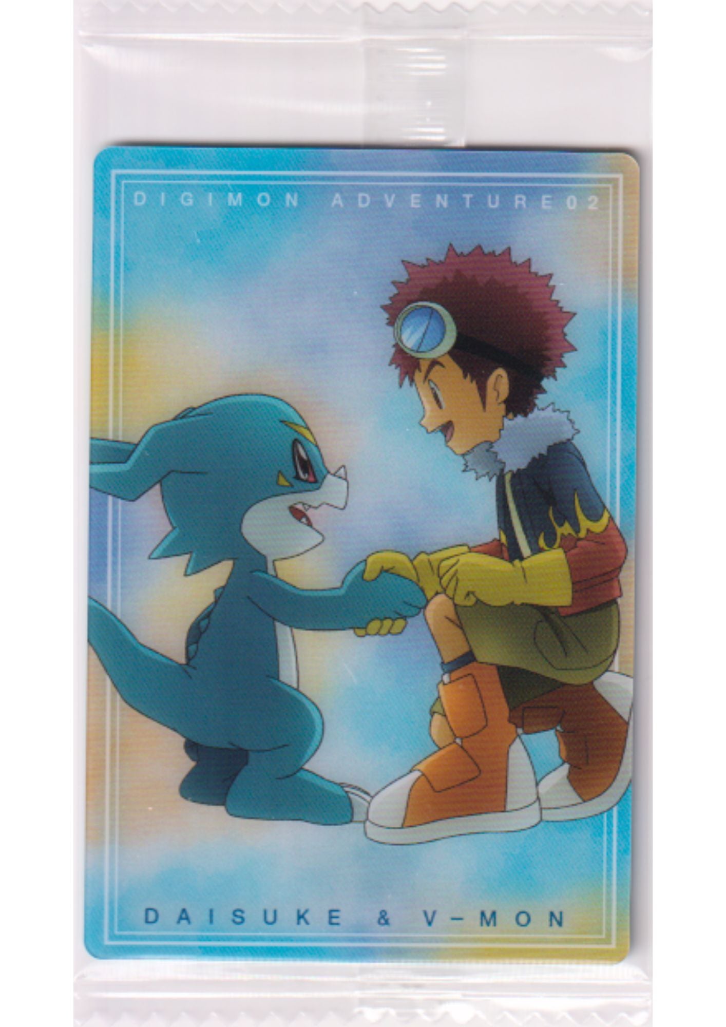 Daisuke & V-Mon No.9 | Digimon Bandai Wafer Card