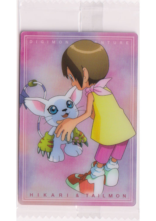 Hikari & Tailmon No.8 | Digimon Bandai Wafer Card