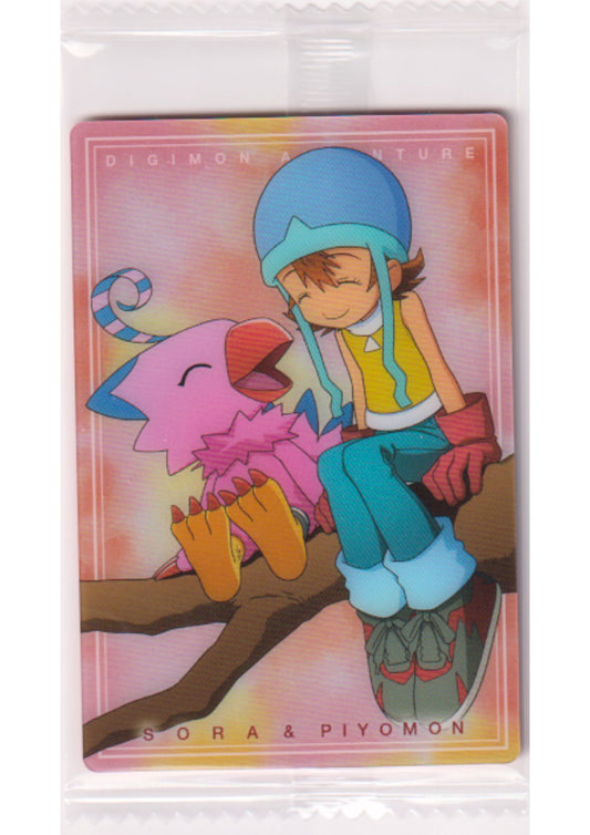 Sora & Piyomon No.3 | Digimon Bandai Wafer Card
