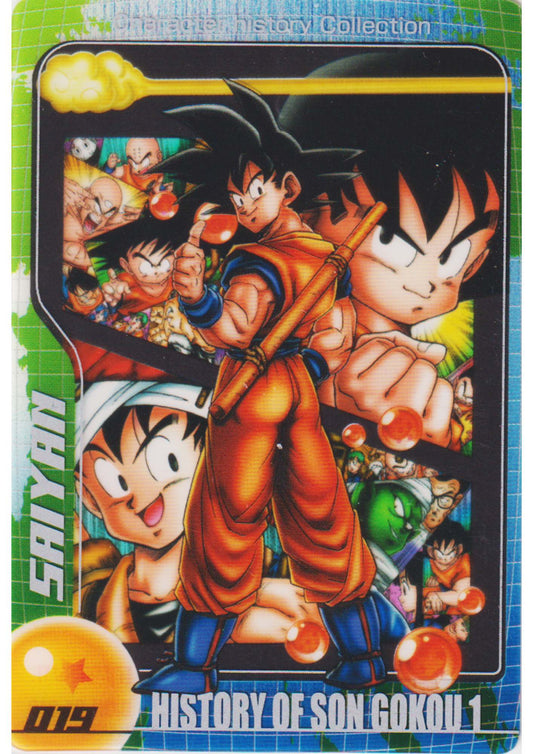 History of Son Goku 1 019 (DXH1-01-019) | Morinaga Dragon Ball Wafer Clear Cards