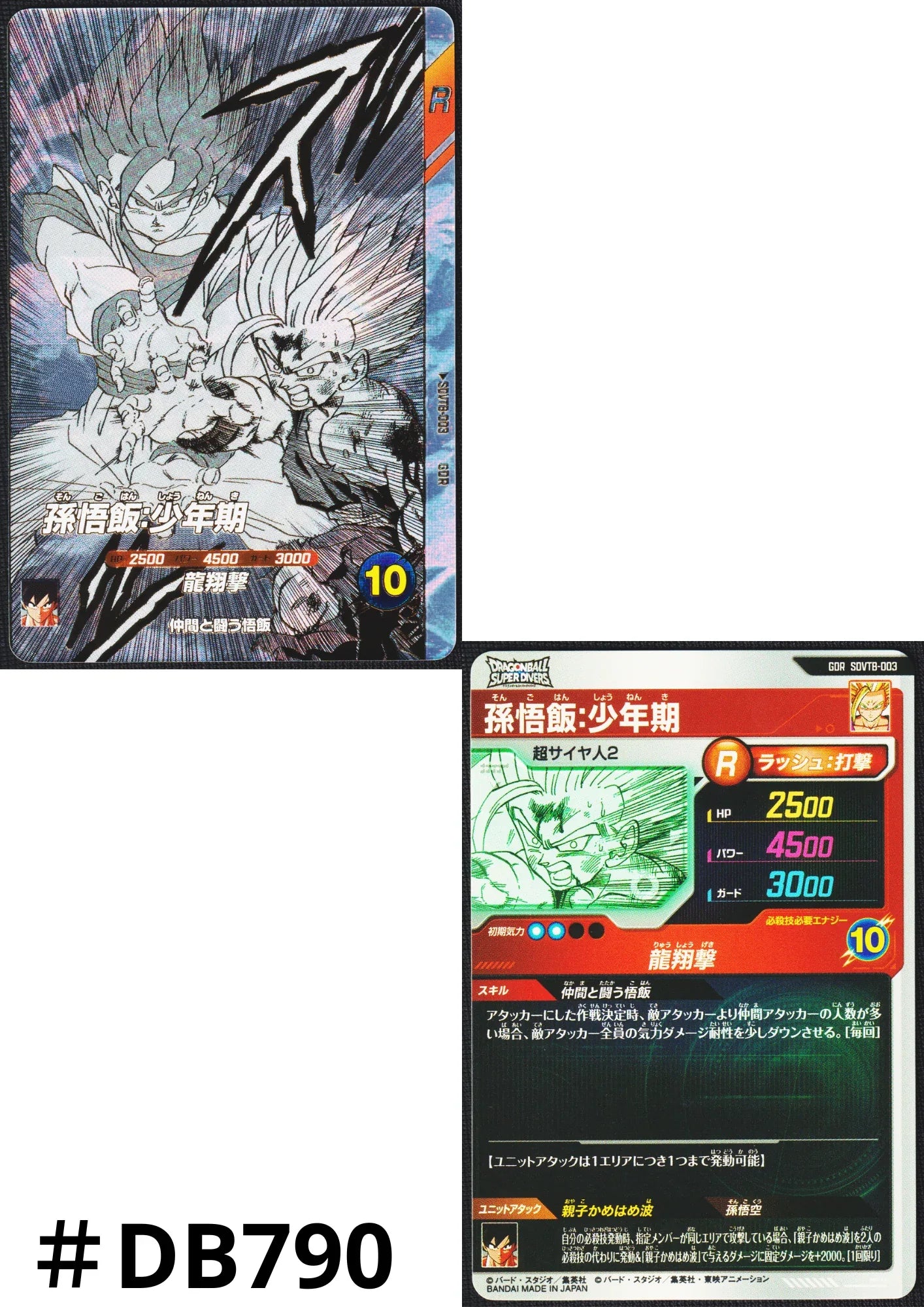 Son Gohan SDVTB-003 GDR | Dragon Ball Super Divers - ChitoroShop