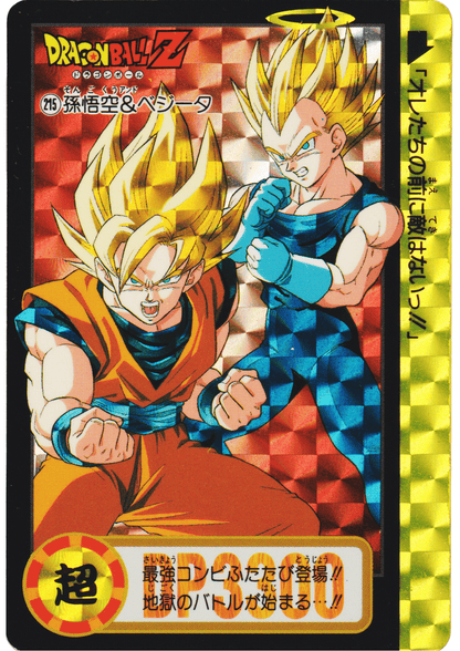 Goku & Vegeta No.215 | Carddass Hondan