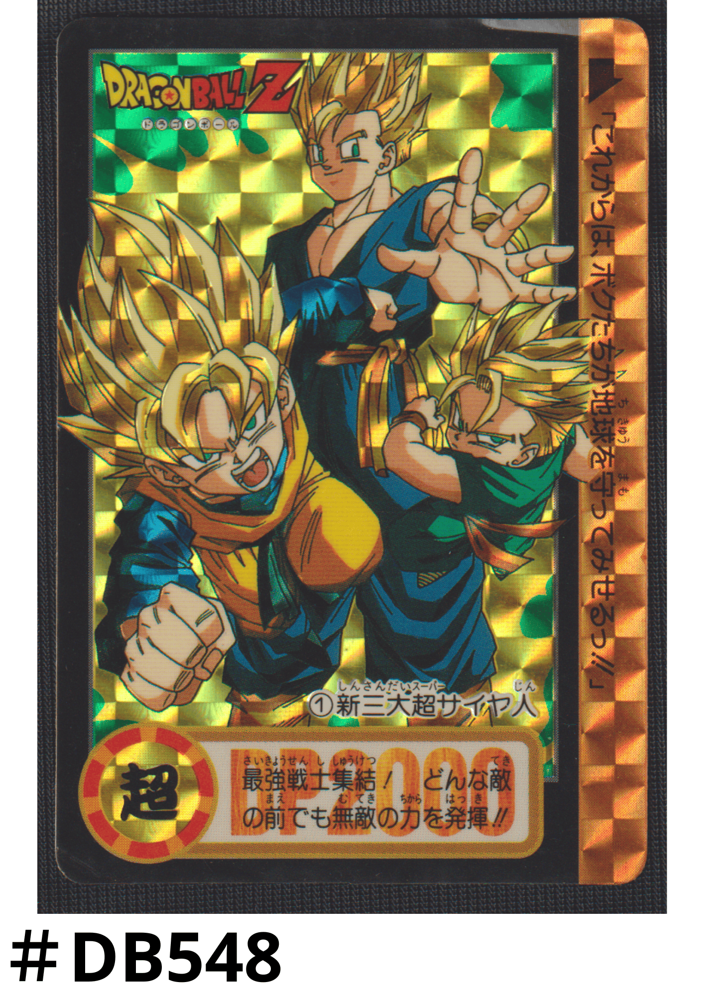 Gohan & Goten & Trunks No.1 | Carddass Hondan