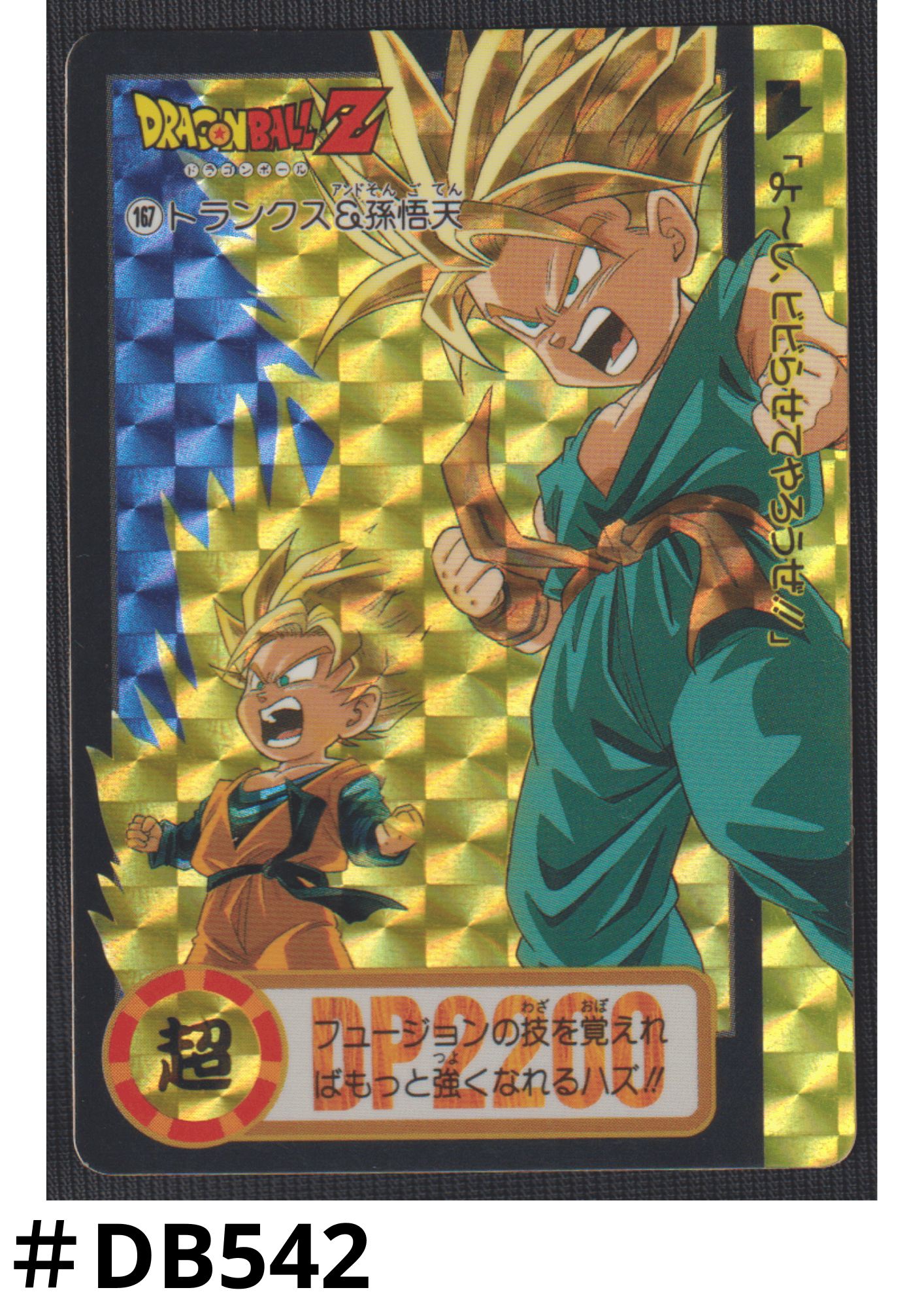 Trunks & Son Goten 167 | Carddass Hondan