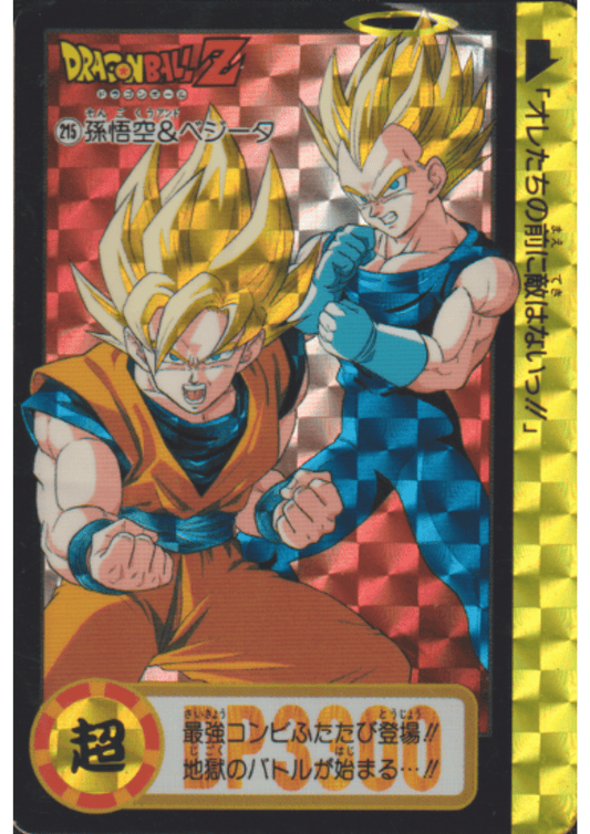 Goku & Vegeta No.215 | Carddass Hondan