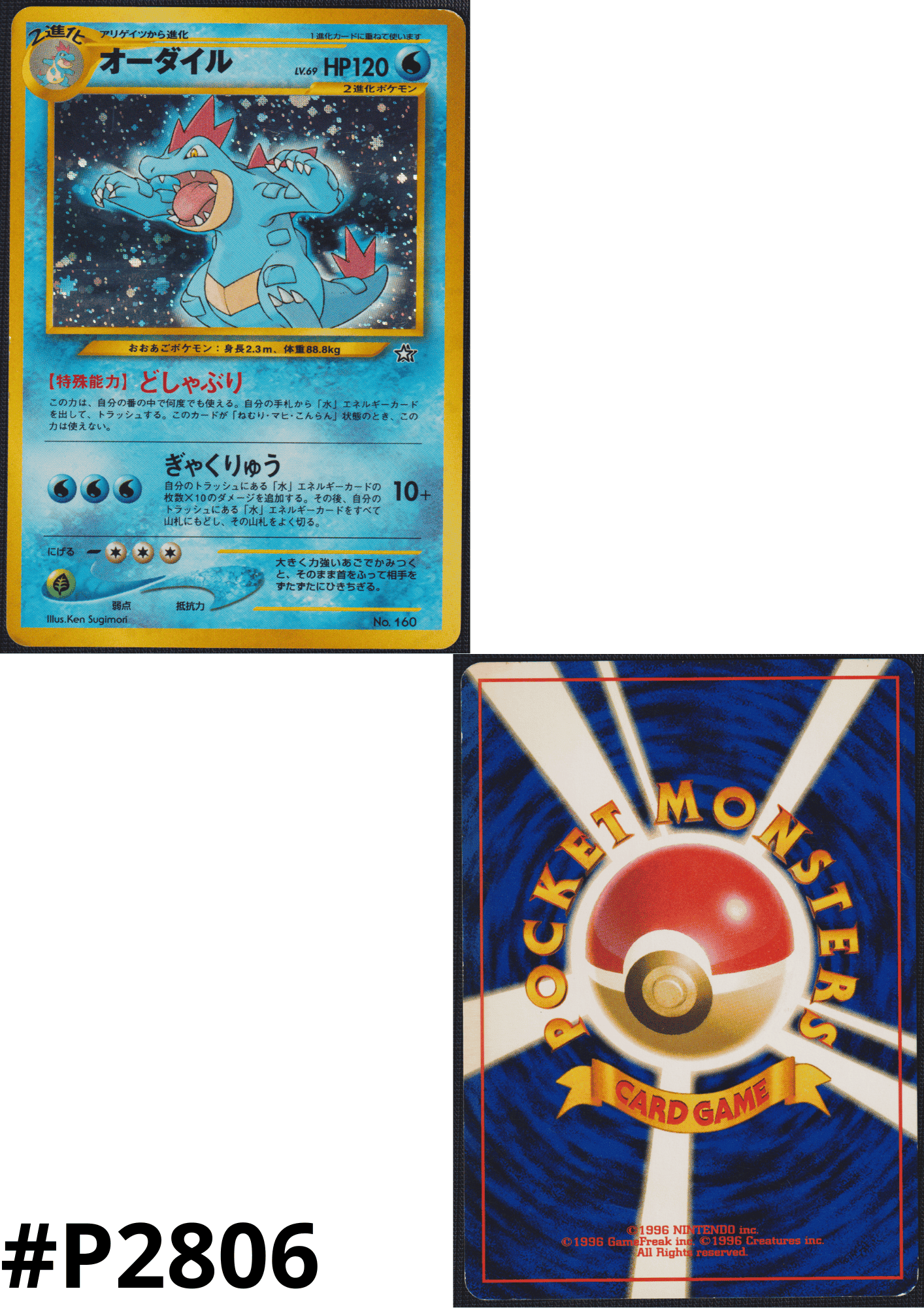 Feraligatr No.160 |  Neo premium file ChitoroShop