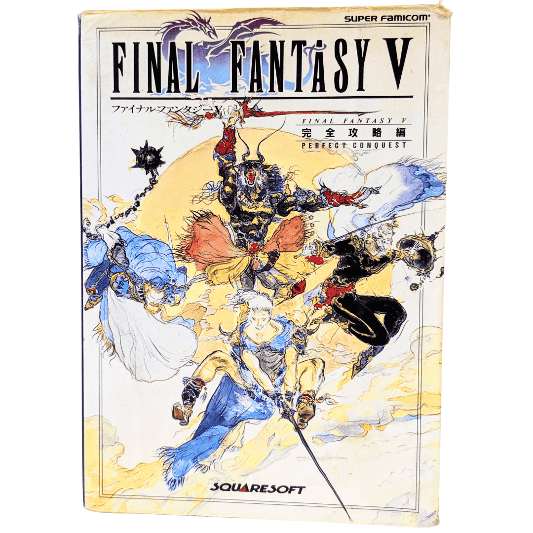 Final Fantasy V PERFECT CONQUEST Strategy Guide book | Super Famicom ChitoroShop