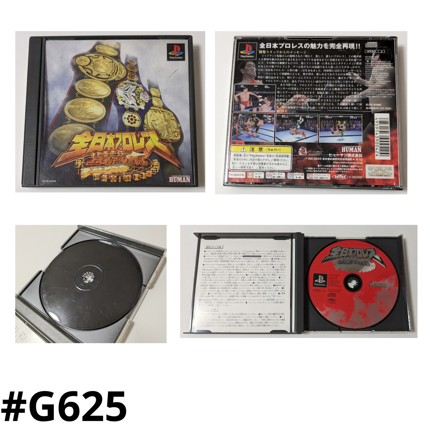 Nippon Pro Wrestling: Soul of the Champion | PlayStation 1 | Japanese