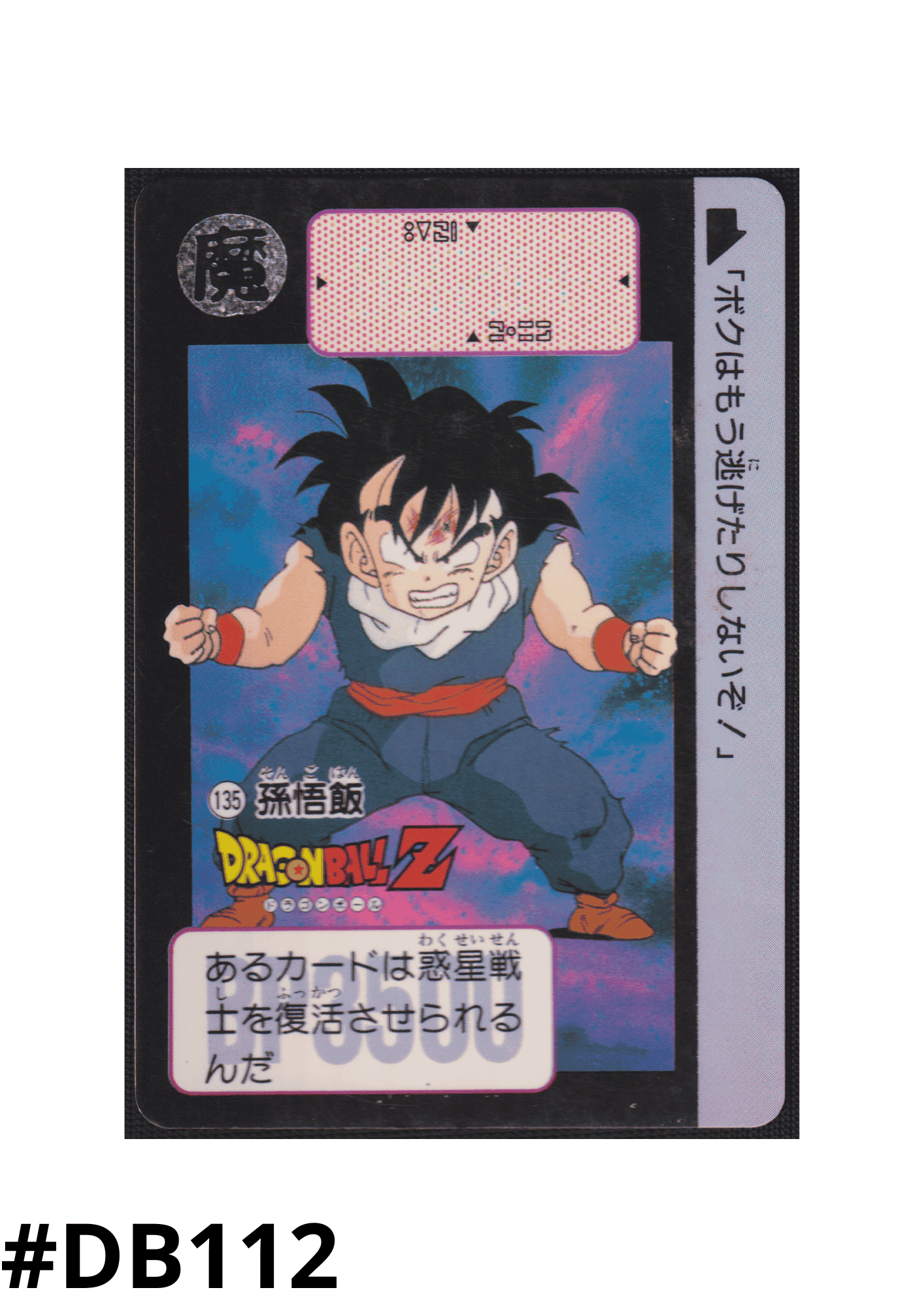 Gohan No.135 | Carddass Hondan ChitoroShop