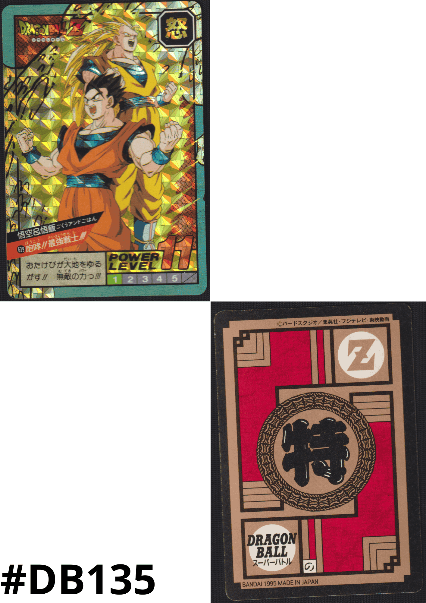 Goku & Gohan No. 639 | Carddass Super Battle ChitoroShop