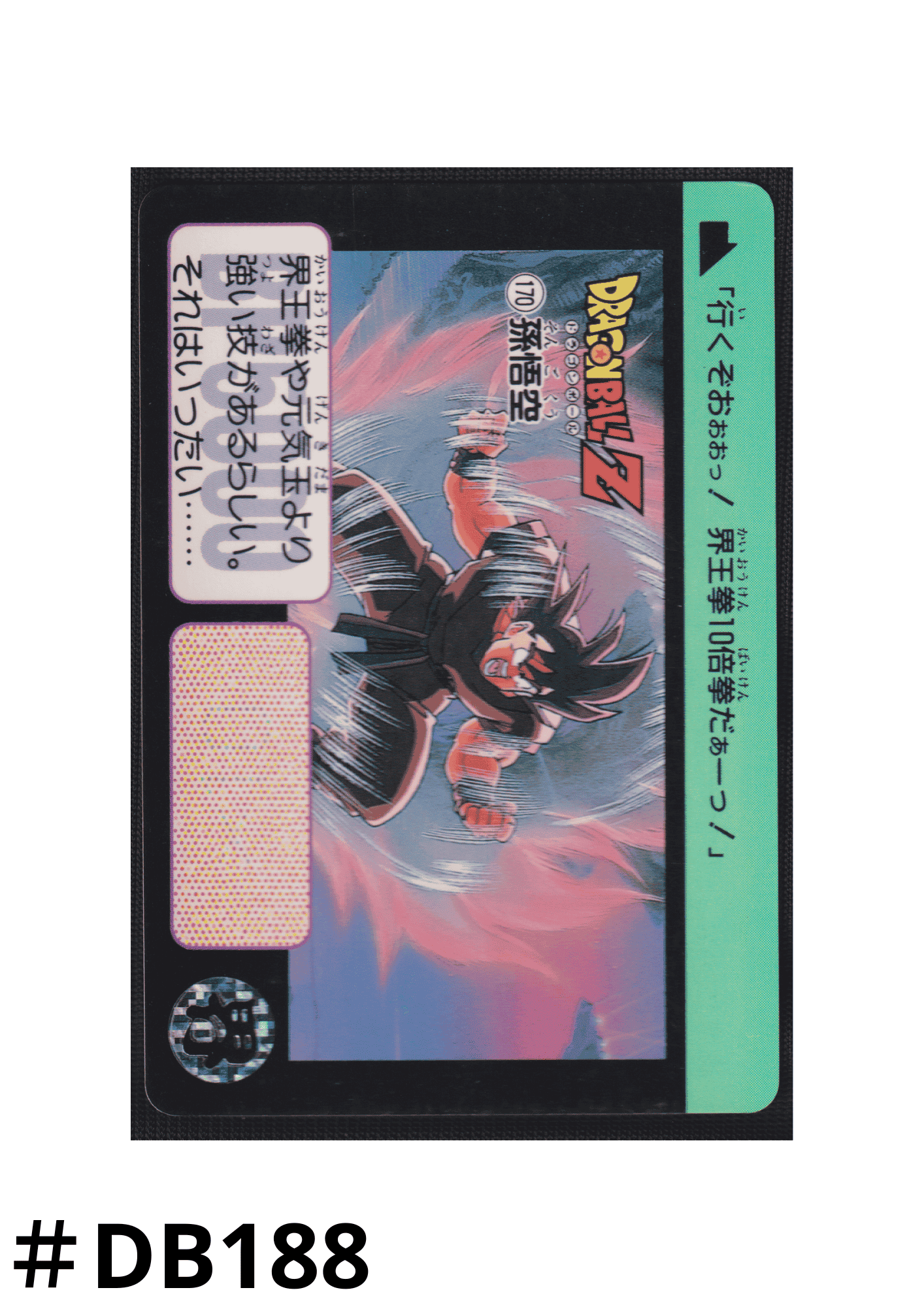 Goku No.170 | Carddass Hondan ChitoroShop