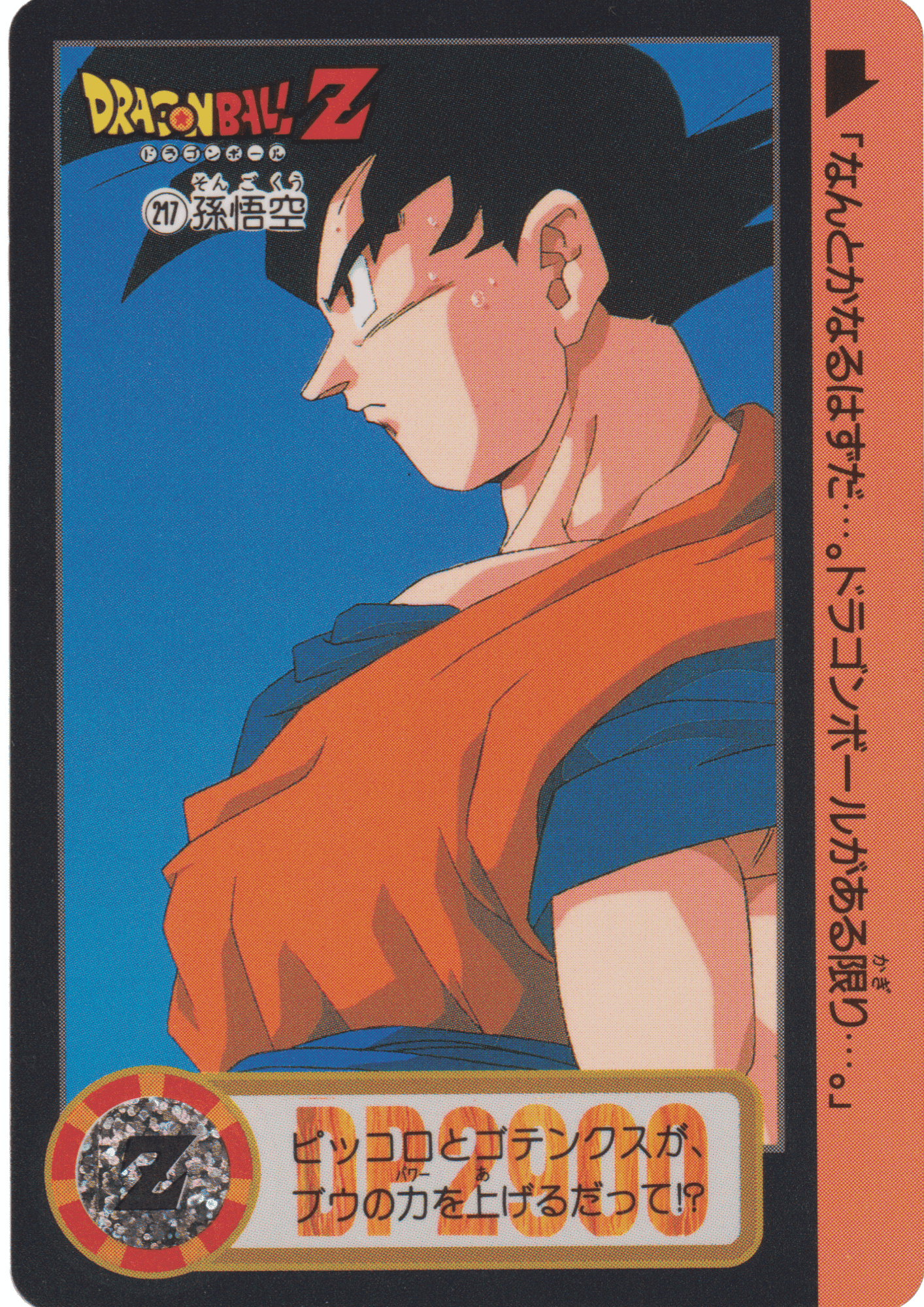 Goku No.217 | Carddass Hondan ChitoroShop