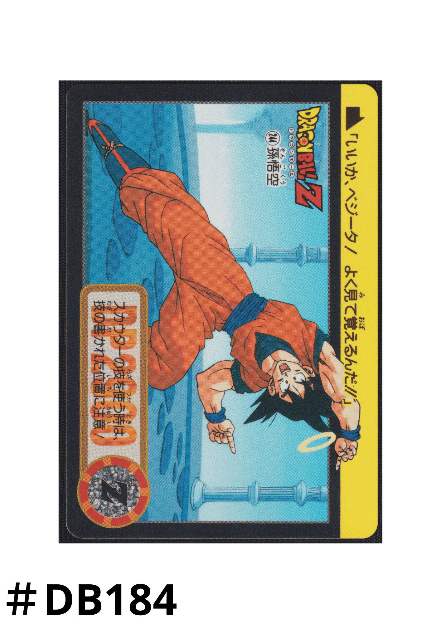 Goku No.244 | Carddass Hondan ChitoroShop