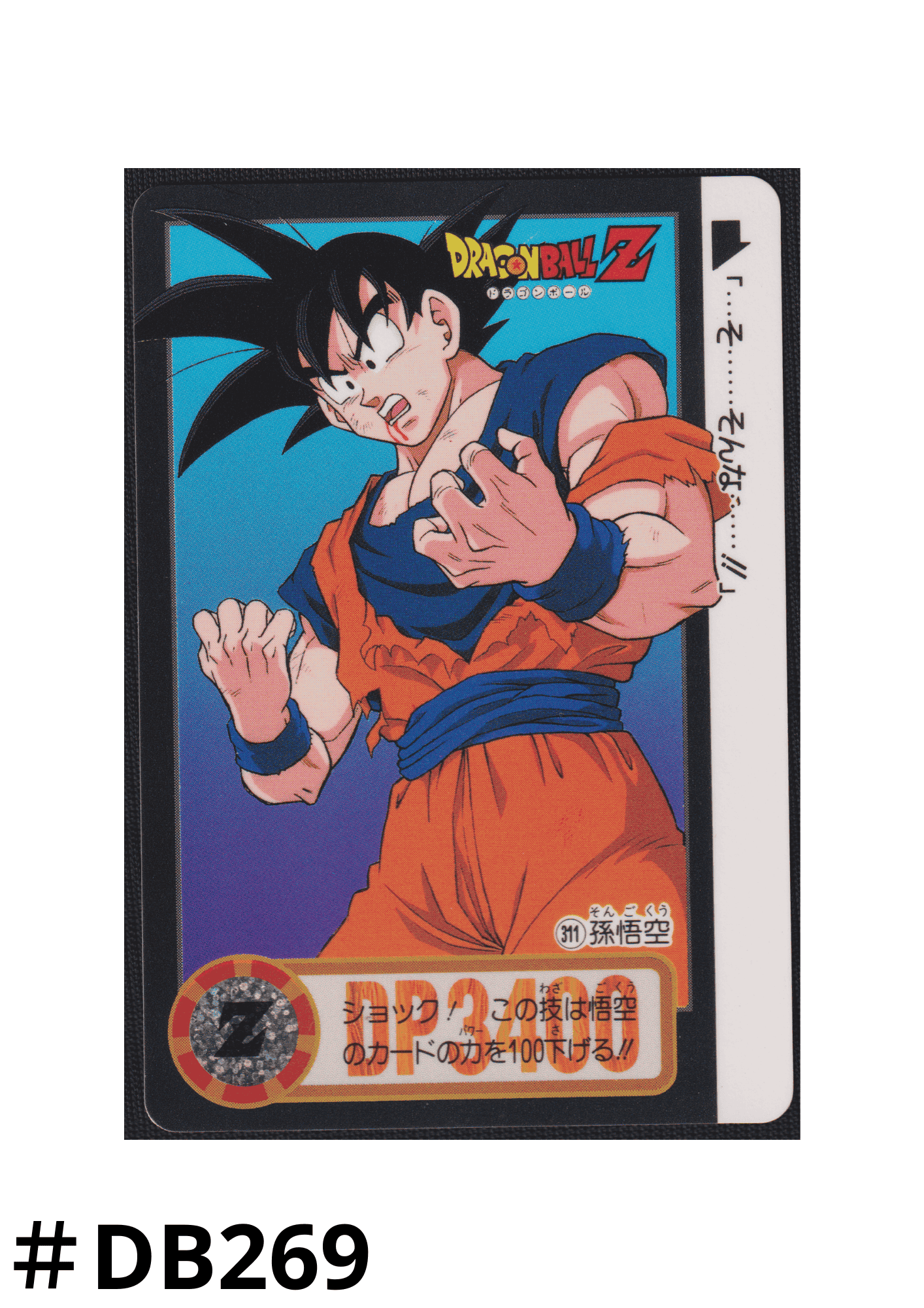 Goku No.311 | Carddass Hondan ChitoroShop