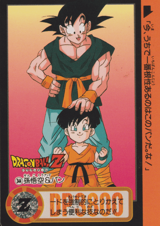 Goku & Pan No.344 | Carddass Hondan ChitoroShop
