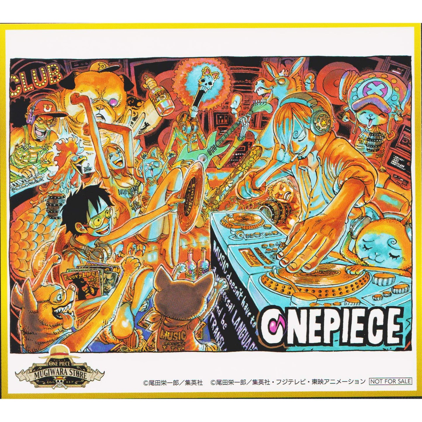 Night Club | Mugiwara Store Shikishi-style Illustration Card