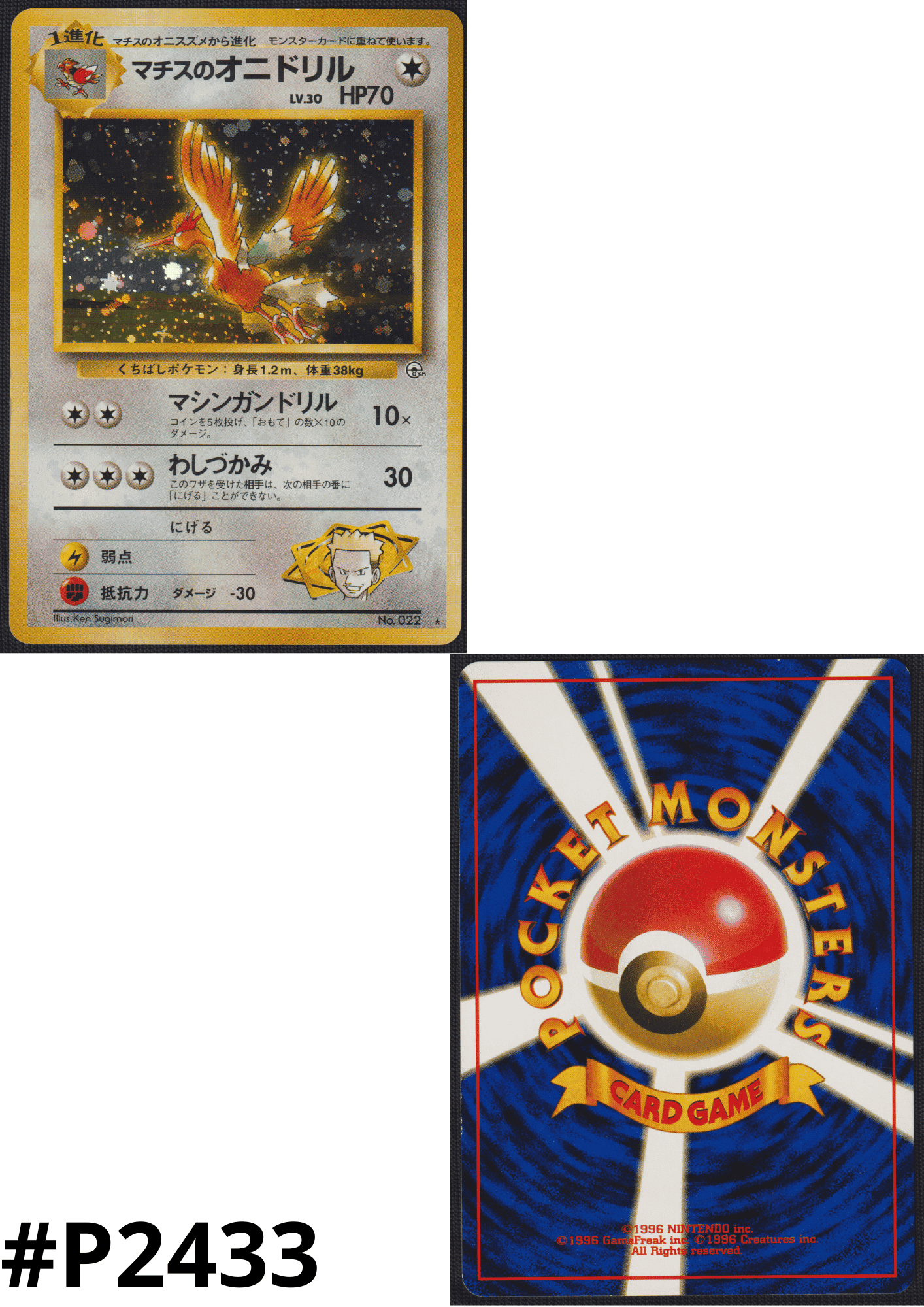 Lt. Surge's Fearow  No.022 | Leader Stadium ChitoroShop