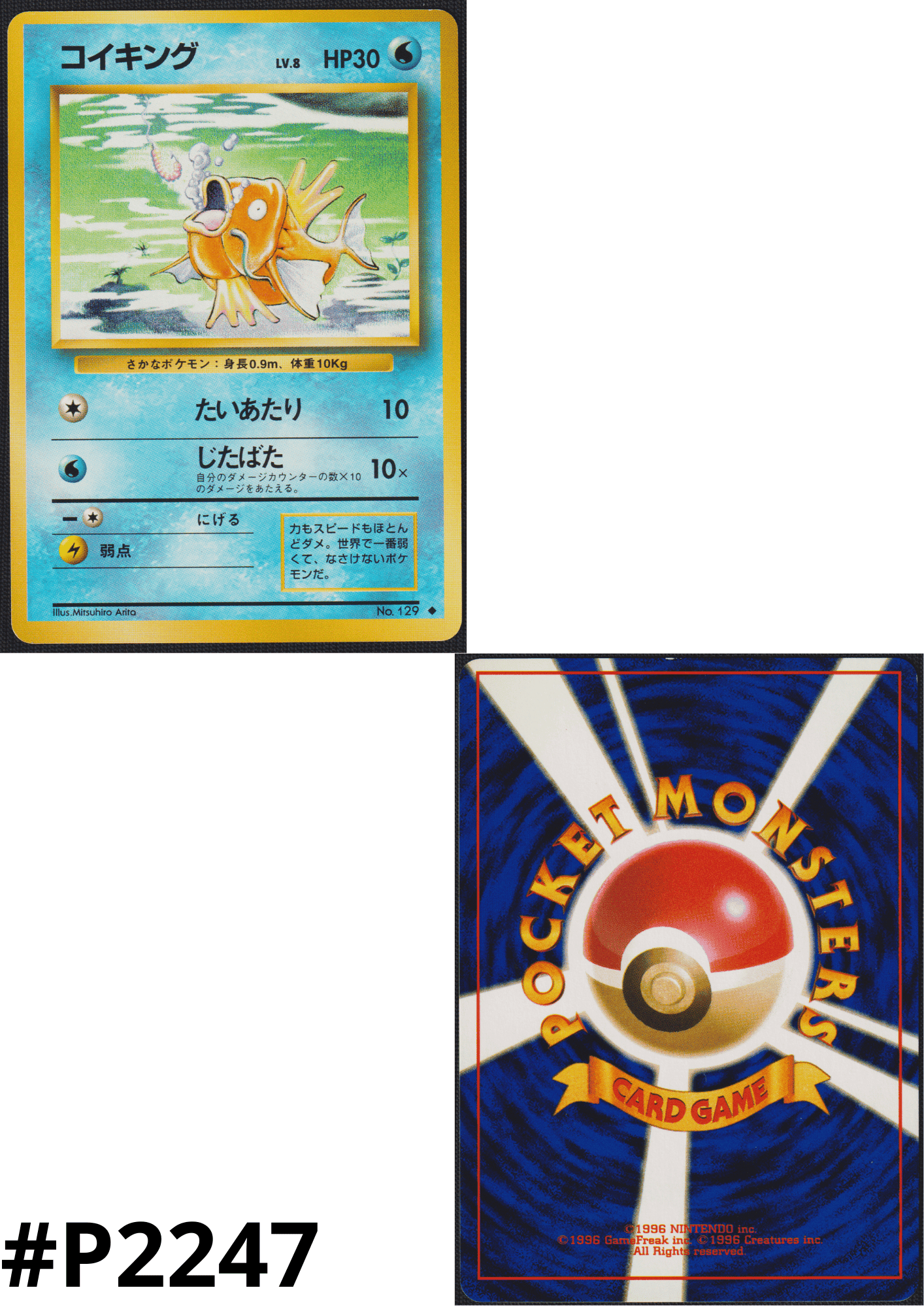 Magikarp No.129 |  base set ChitoroShop