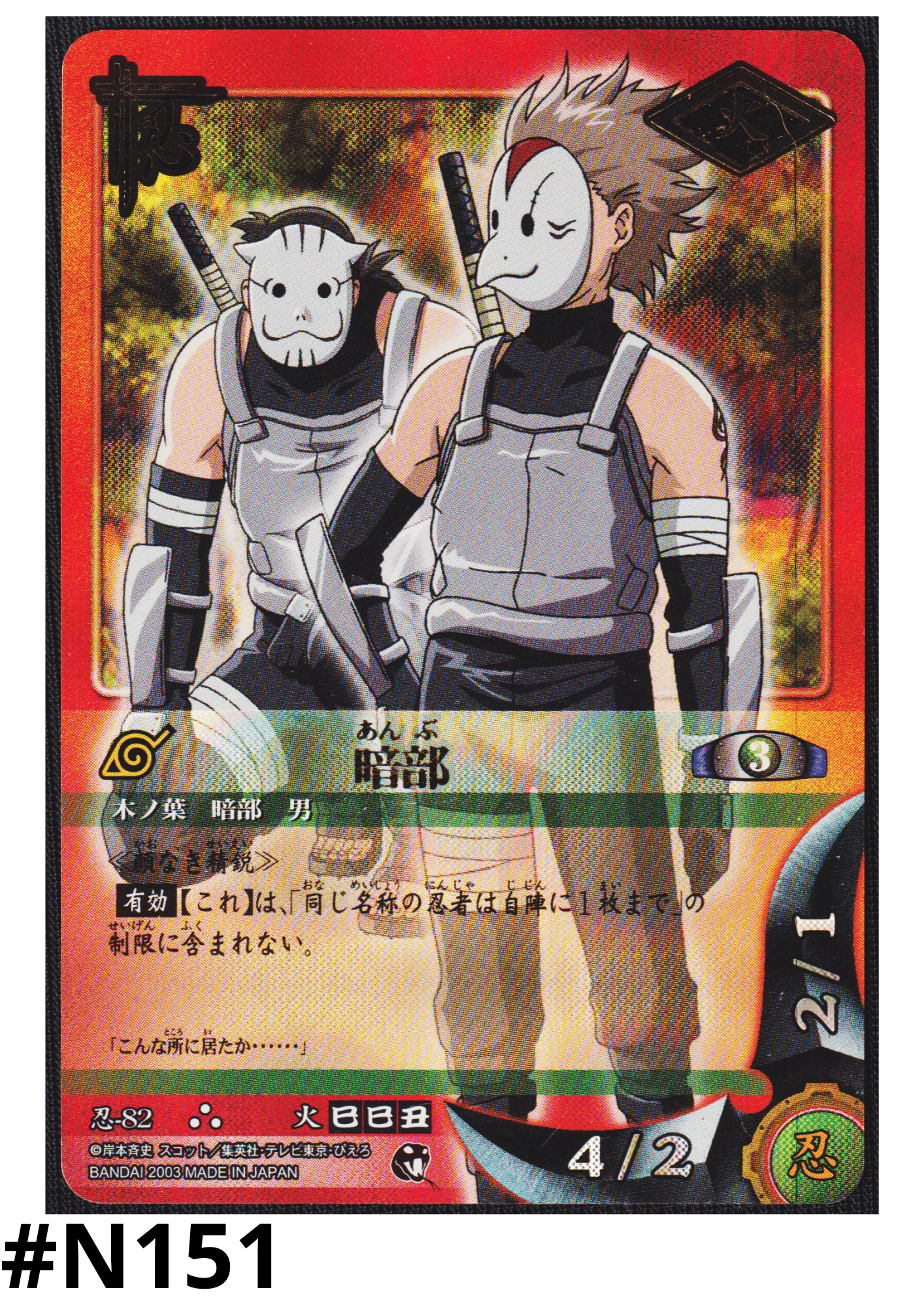 The Anbu 82  | Naruto Card Game