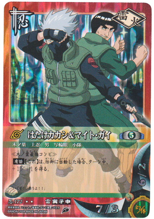 Hatake Kakashi And Might Guy 172 | Naruto Card Game