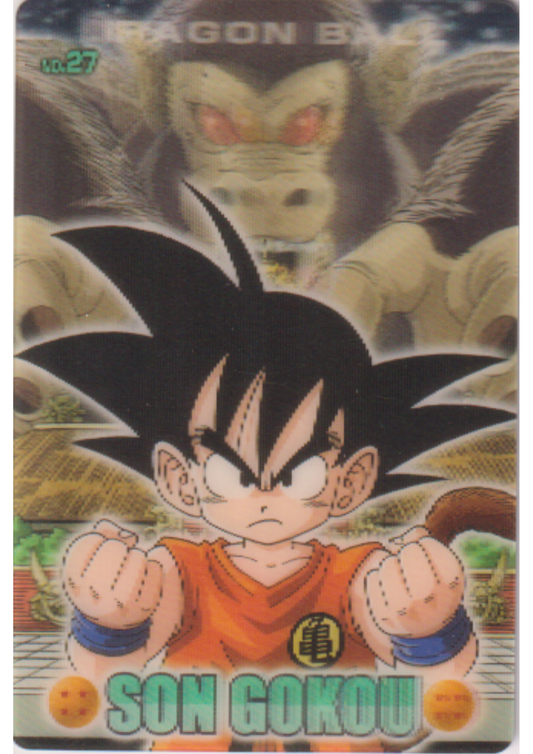 Son Goku Nr. 27 | Dragon Ball Gummibärchenkarten 3D (Gumica)