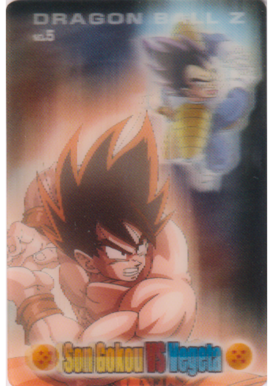 Son Goku gegen Vegeta Nr. 5 | Dragon Ball Gummibärchenkarten 3D (Gumica)