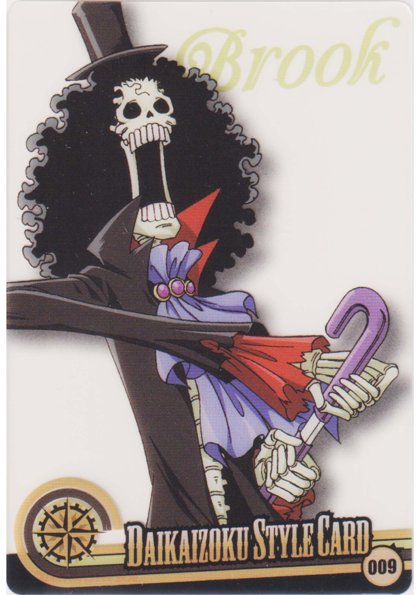 Brook 009 | One Piece Morinaga Clear Cards