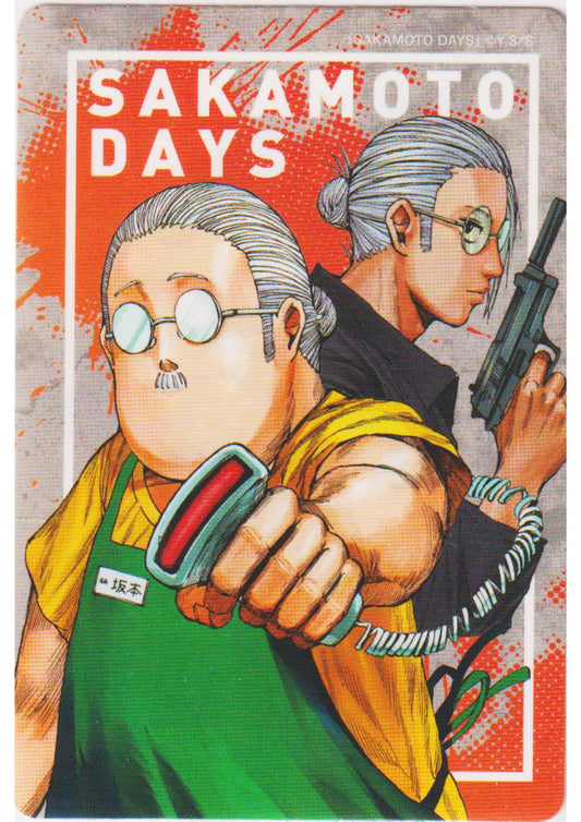 Sakamoto Days - NatsuComi Double Sticker card Promo