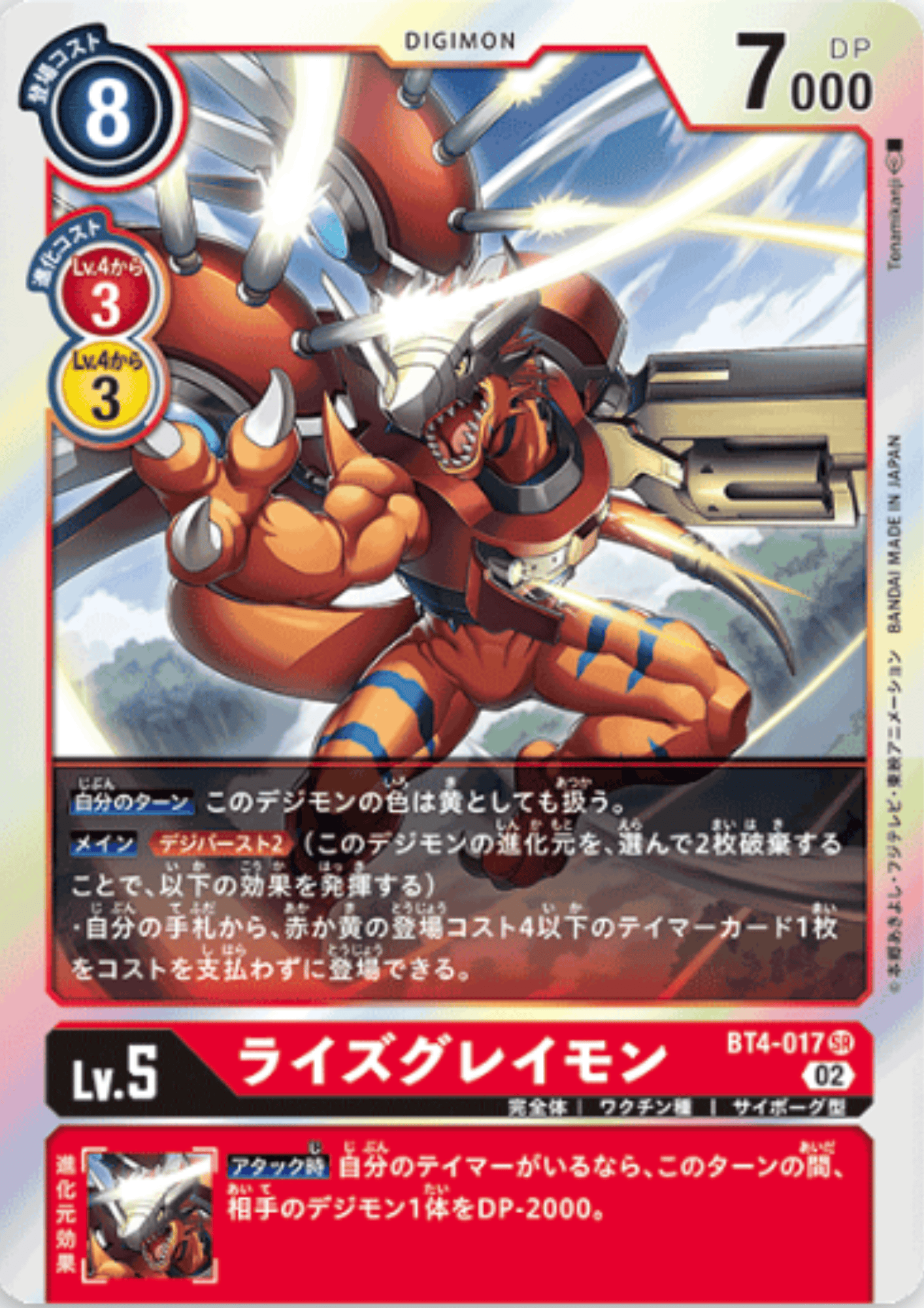 RizeGreymon BT4-017 SR | RB-01