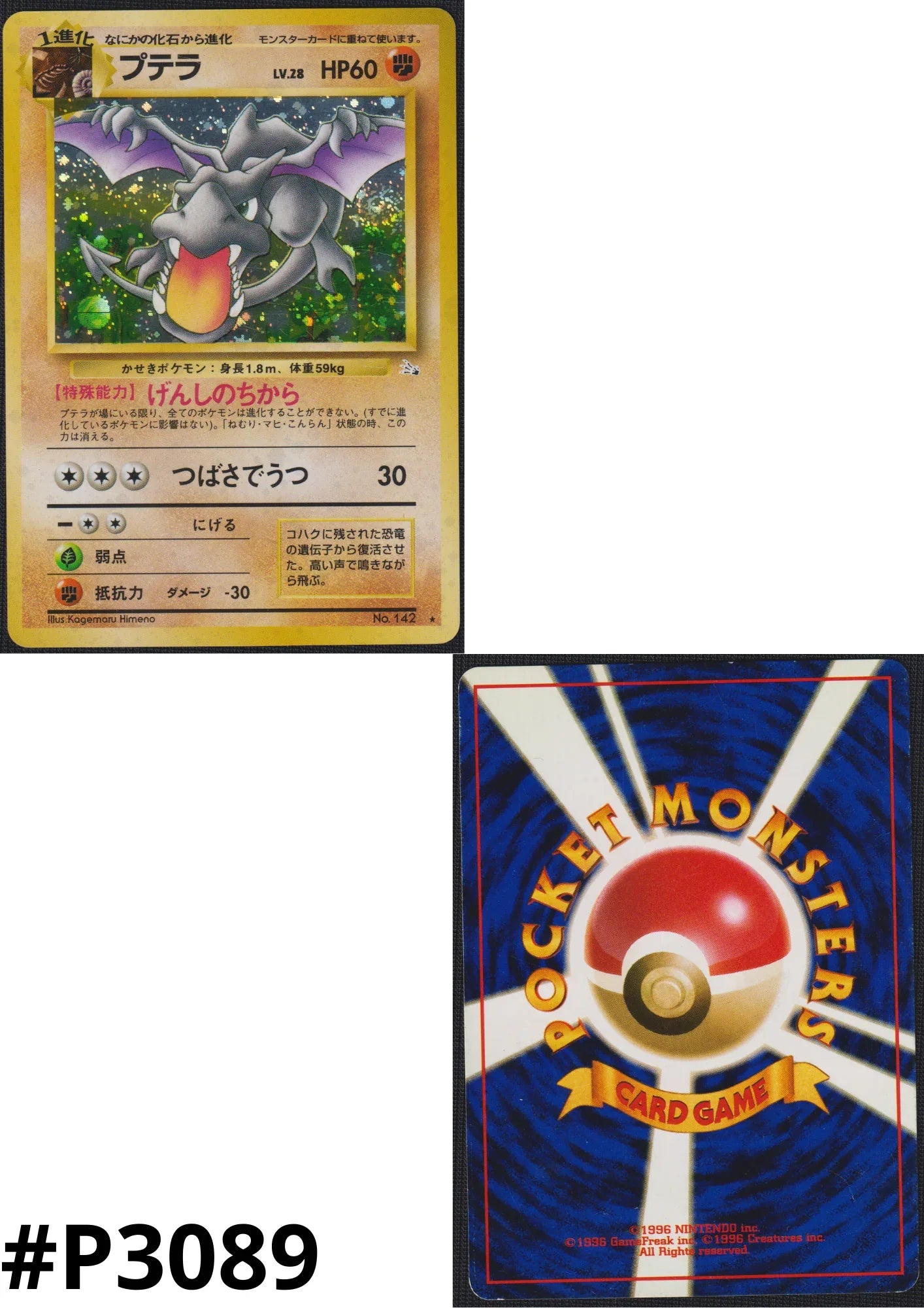 Aerodactyl No.142 | Fossil ChitoroShop Aerodactyl No.142 | Fossil ChitoroShop