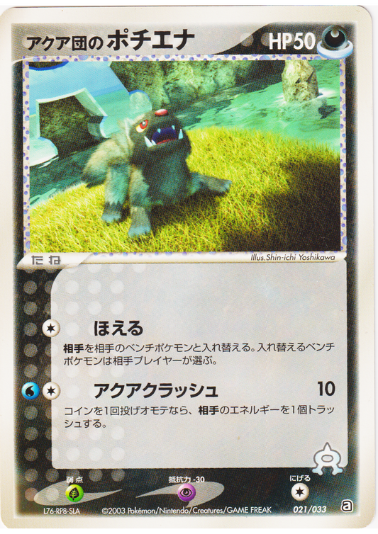 Team Aqua's Poochyena 021/033 | Aqua Deck Kit
