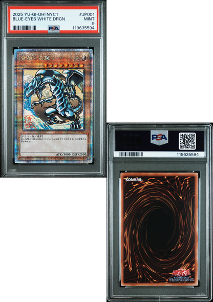 Blue Eyes White Dragon NYC1-JP001 | Ukiyo-E Stamp Promo | PSA