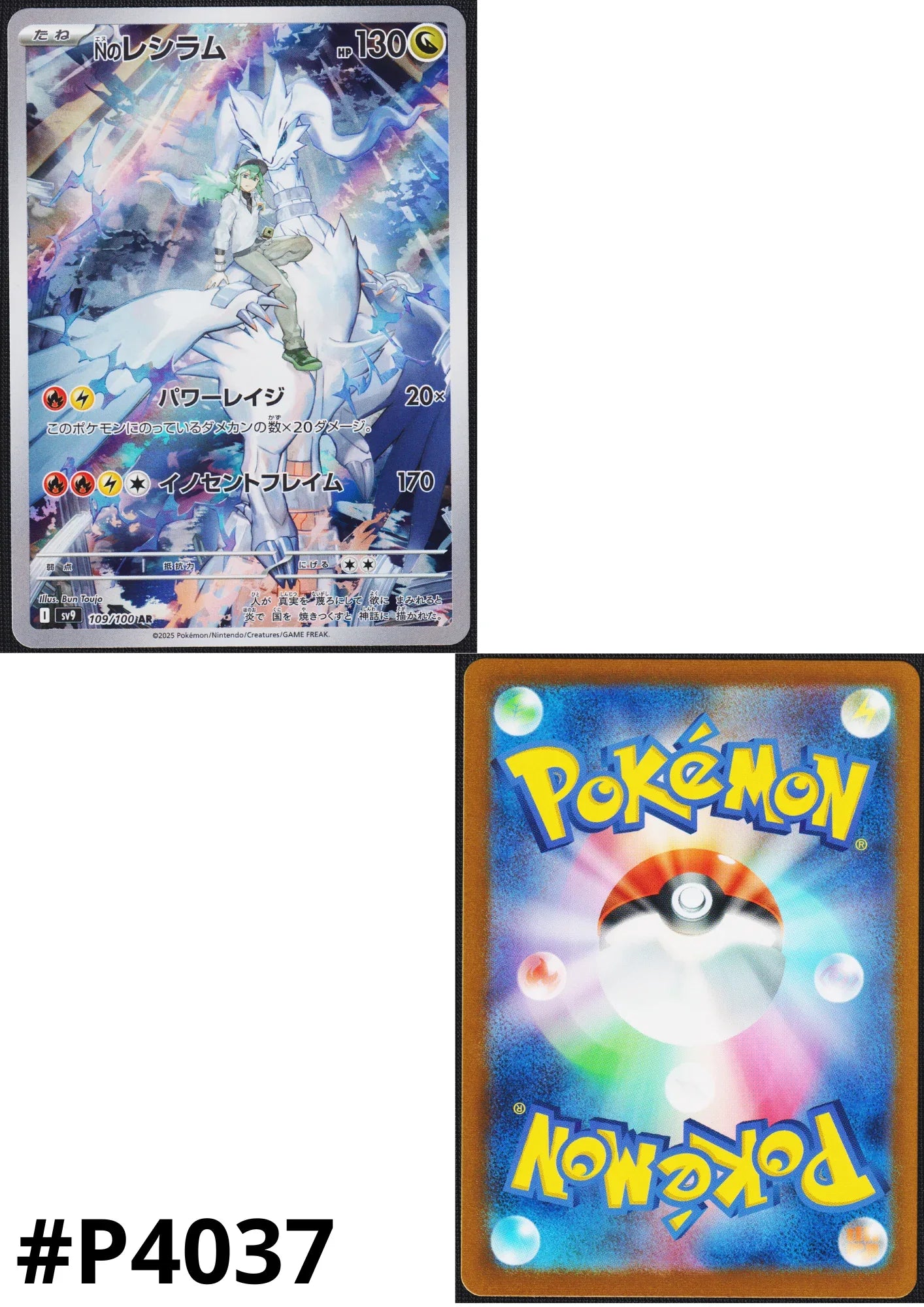 N's Reshiram 109/100 AR