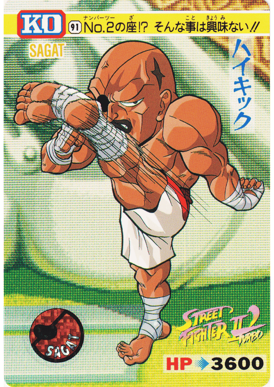 SAGAT 91 |  Carddass Street Fighter II