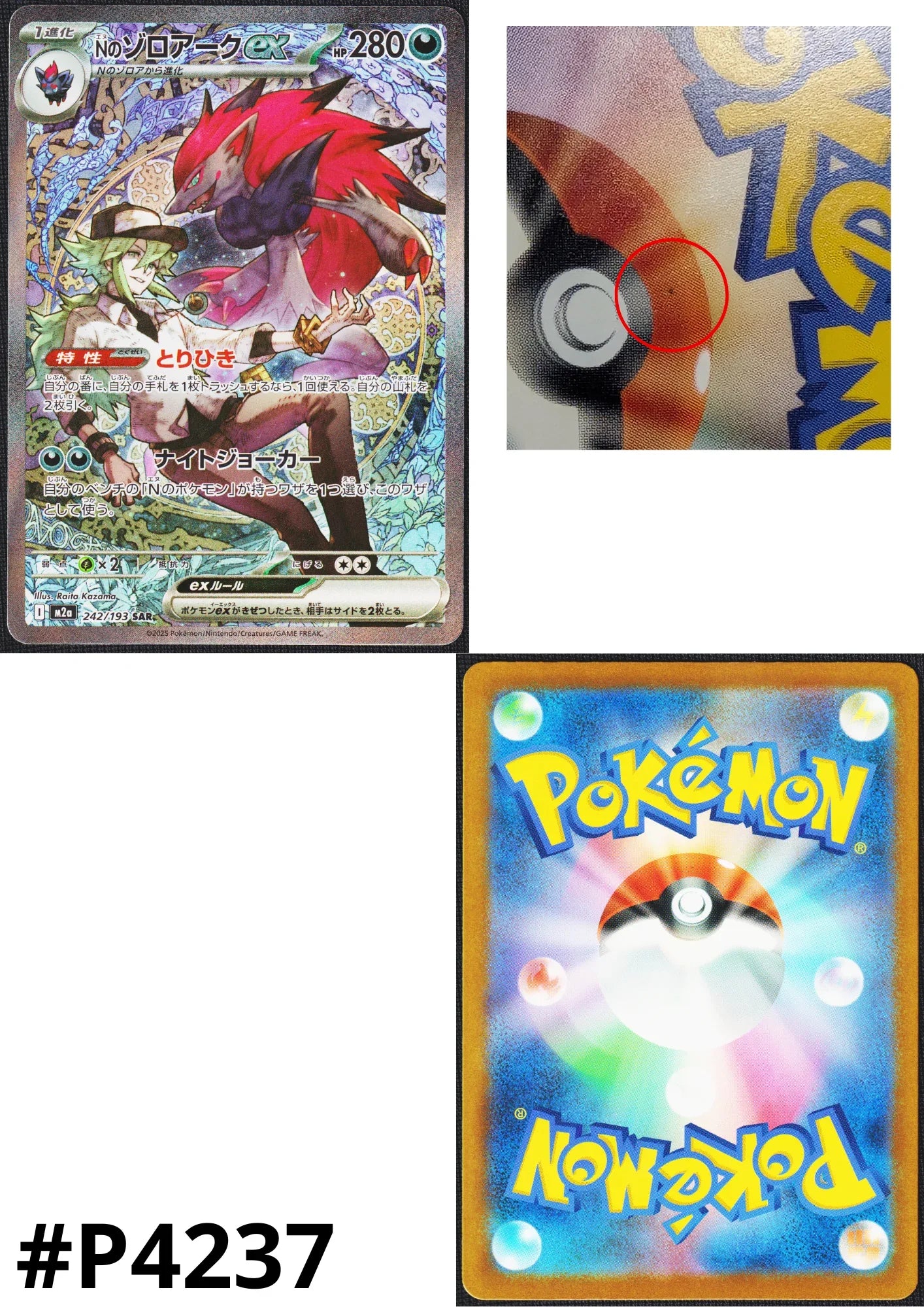 N’s Zoroark ex 242/193 SAR | Mega Dream ex M2a - ChitoroShop