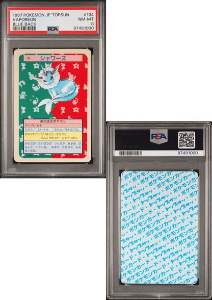 Vaporeon 134 - Blue Back | Topsun | PSA