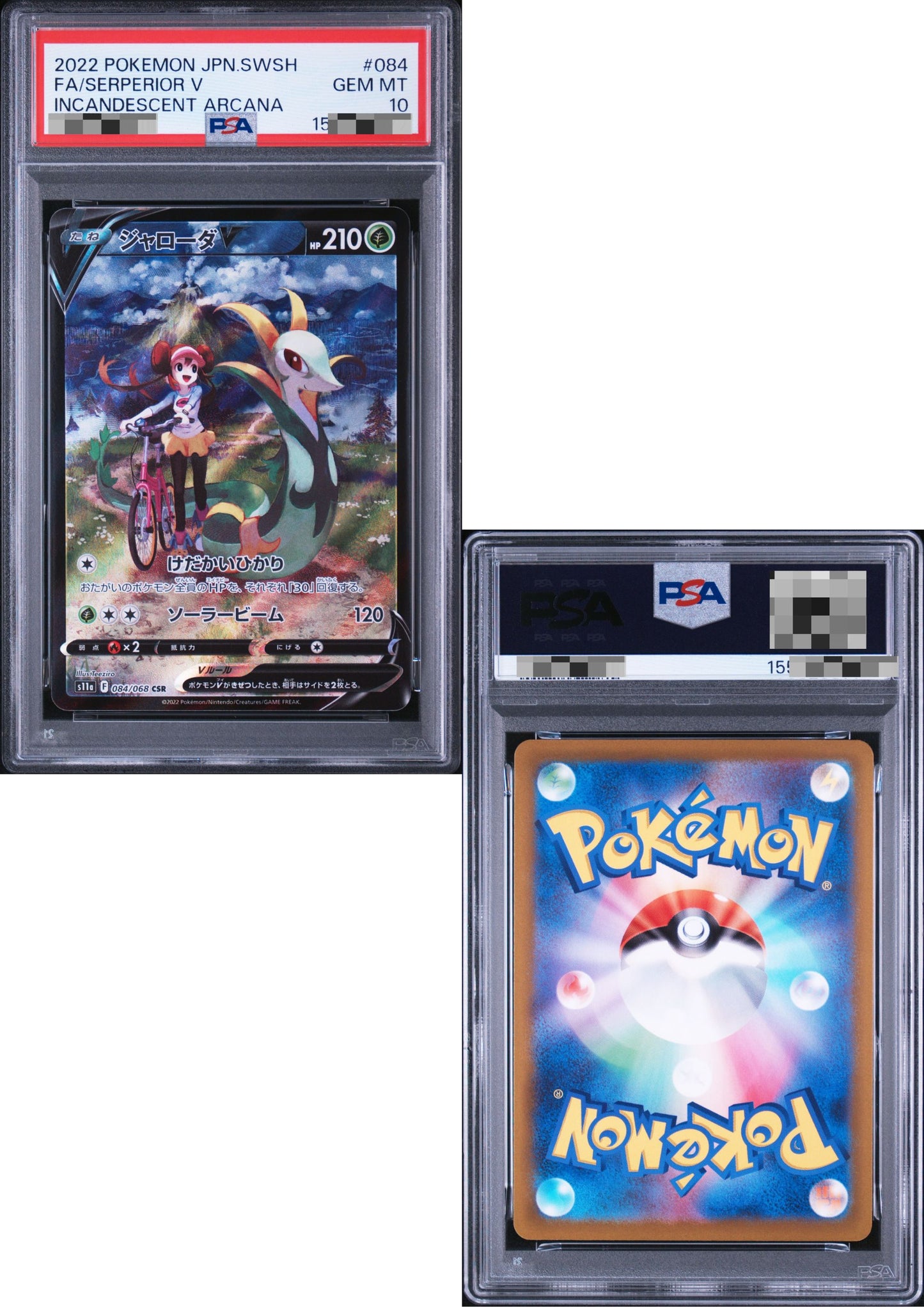 Serperior V 084/068 CSR | Pokémon s11a | PSA