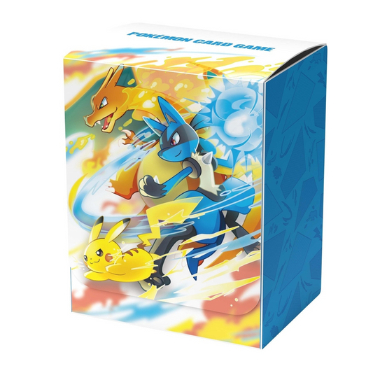 Deck Case Pokémon | Charizard & Lucario & Pikachu
